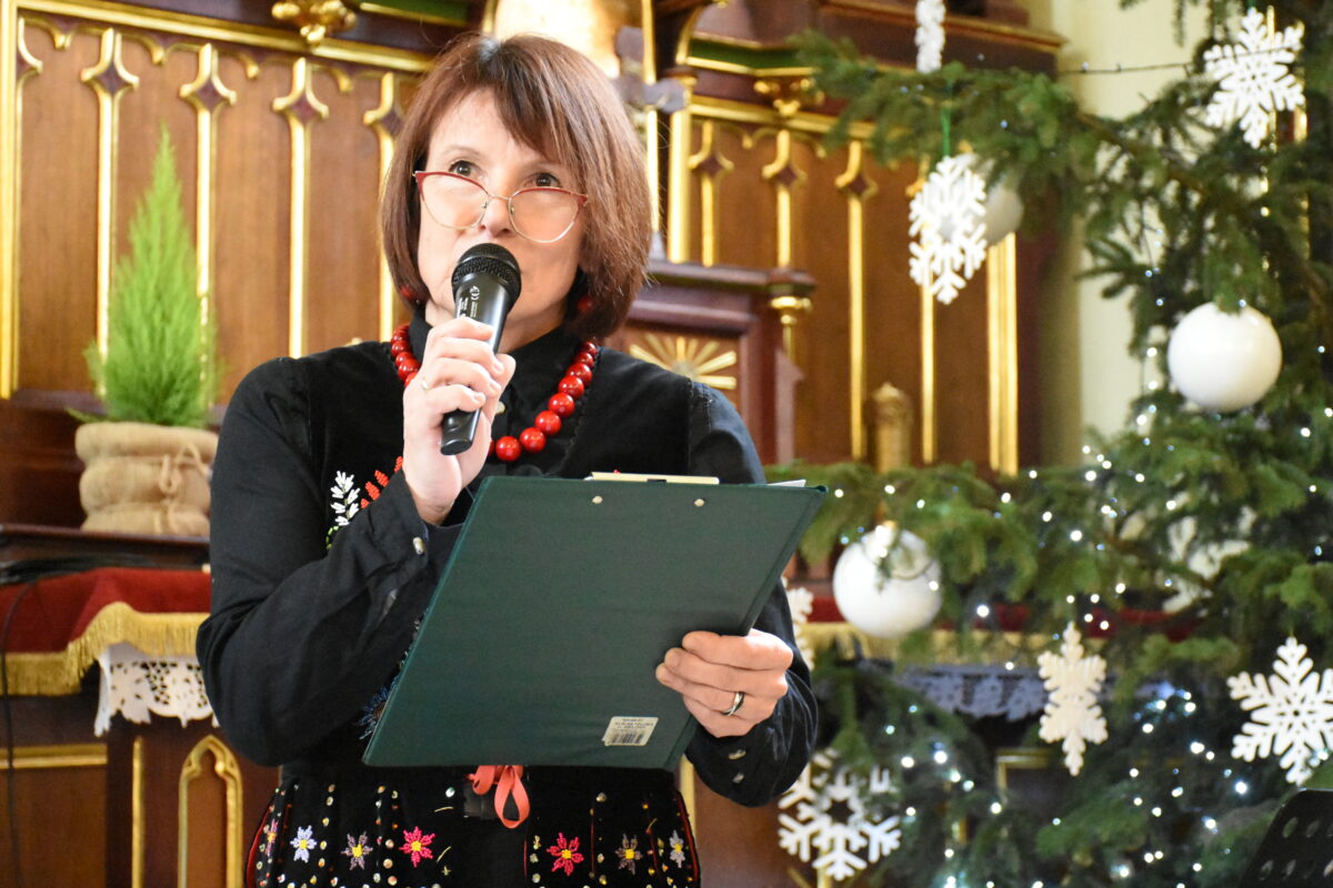 Pani Anna zapowiada przebieg koncert Kolęda do nieba 2026r.