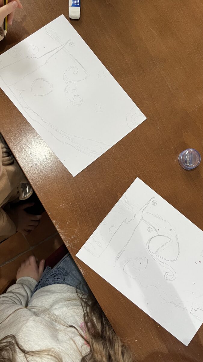 Szkice narysowane, teraz brakuje kolor