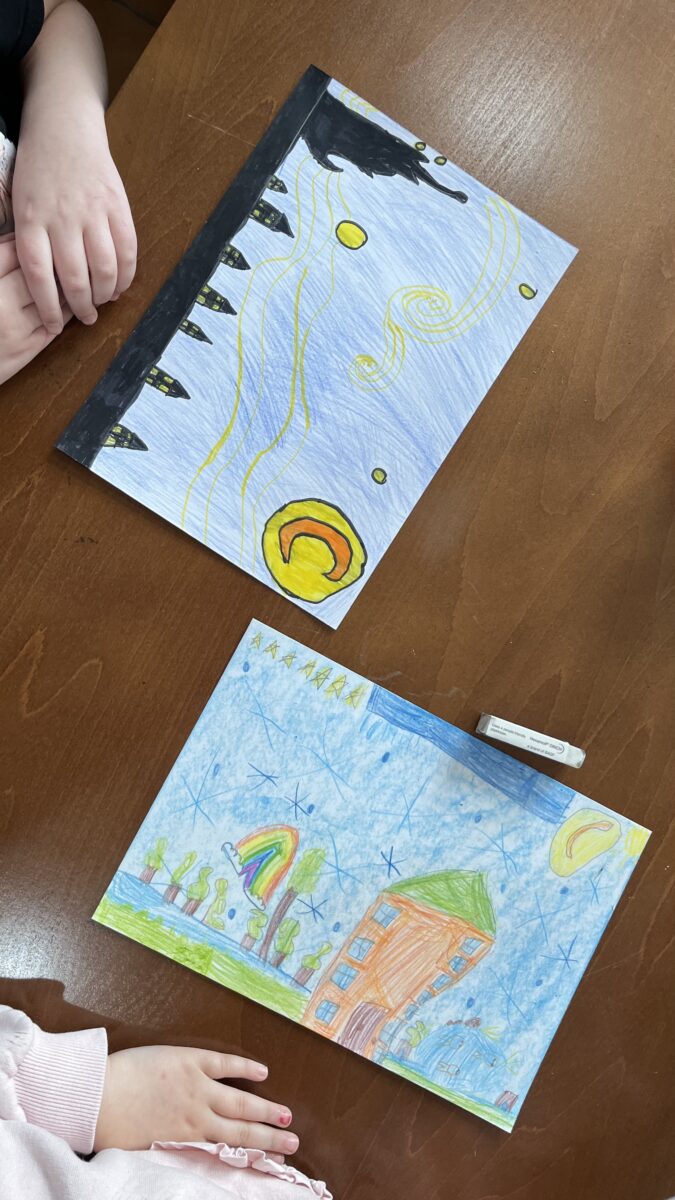 Rysunki jak Van Gogh prawie skończone