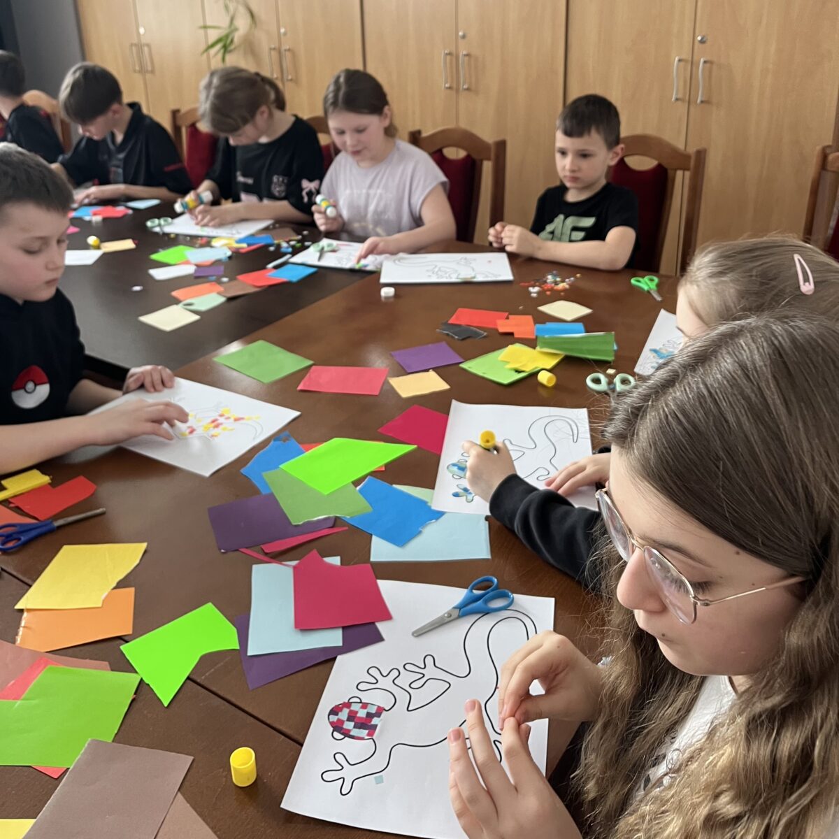 jaszczurki zaczynają pobrać kolorów